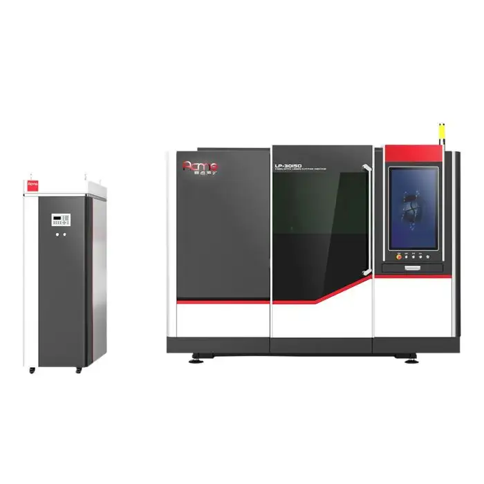 ACME LP-3015D Fiber Laser Cutting Plate Machine com Capa Completa