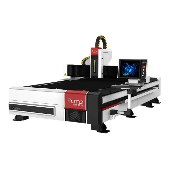 LP - 3015s machine de coupe laser à fibres optiques ouvertes pour tôles métalliques