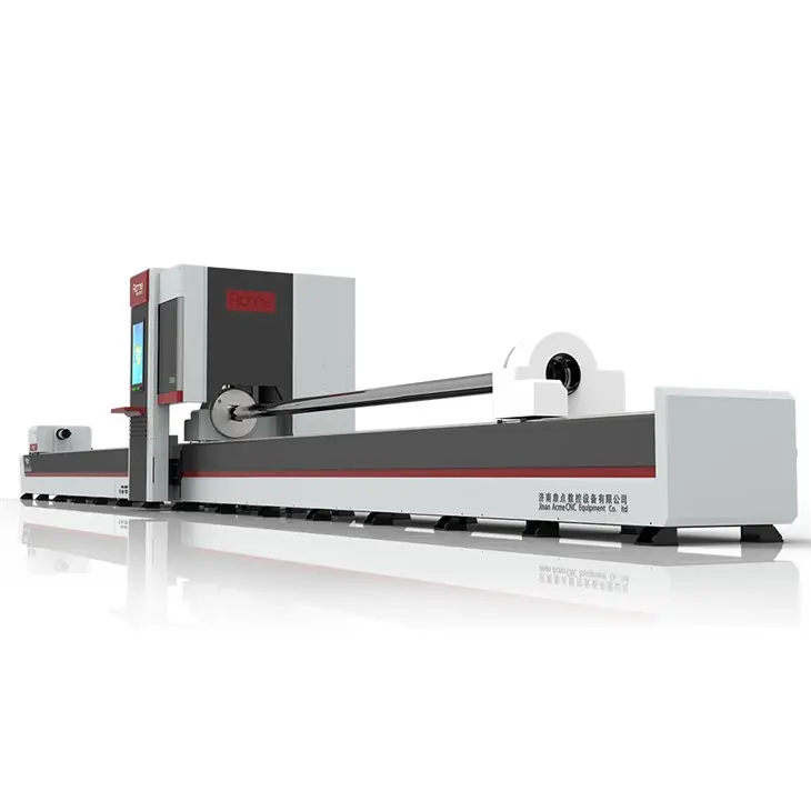 Three-Chuck Zero tailings Metal Tube CNC Laser Cutting Machine