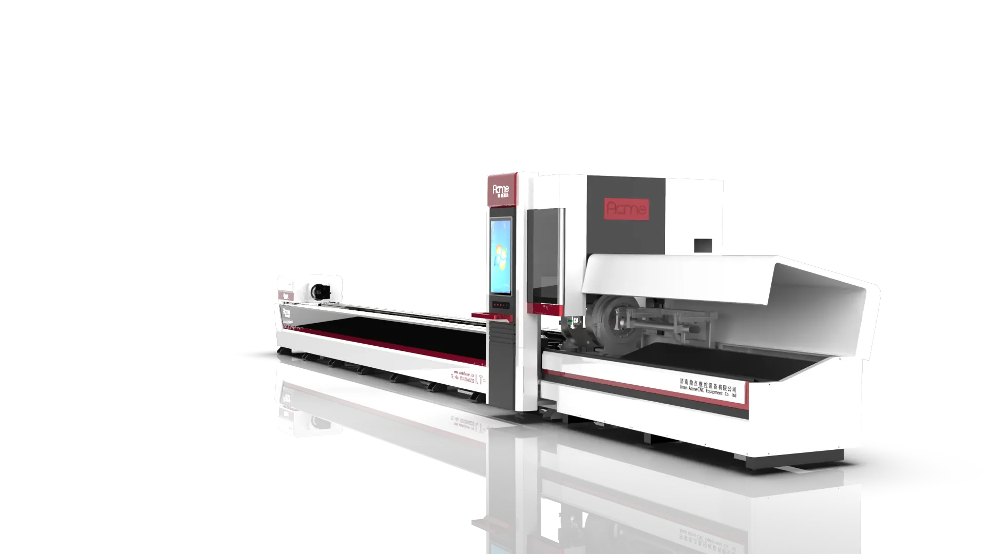 Machine de coupe de tubes laser à fibres optiques à tubes métalliques